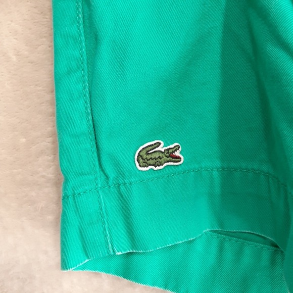 Lacoste Mens Chino Shorts Sz.30"x8" Inseam/Auqua Blue/Slim Fit/Flat Front - Picture 2 of 9